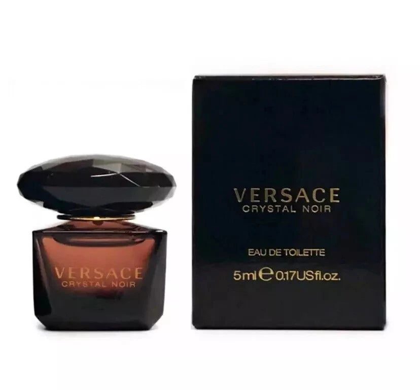 VERSACE Crystal Noir Eau de Toilette Perfume Womans SeXy Scent .17oz 5ml